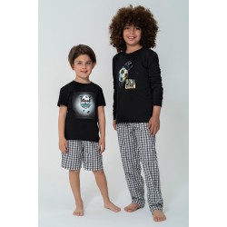 For You Kids Football Goal Time Pattern Pajamas Set of 4