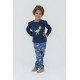 For You Kids Dinosaur Pattern Blue Pajamas Set of 4