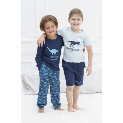 For You Kids Dinosaur Tirex Patterned Pajamas Set of 4