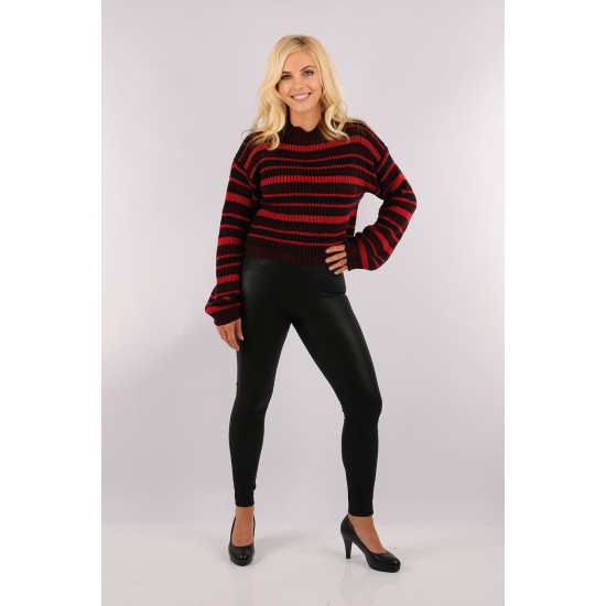 WOMAN Crew Neck Maroon Line Jersey