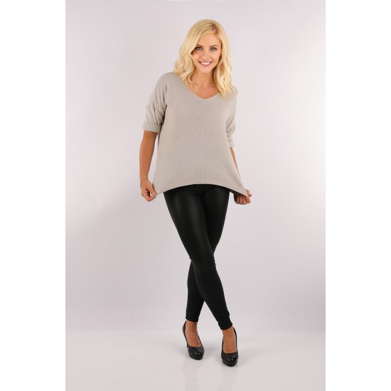 WOMAN Crew Neck Basic Oversize Gray – Intimates