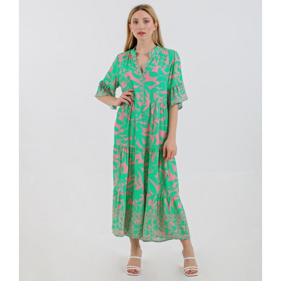 Green Abstract Print Jumpsuits for Women