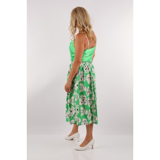 Floral Palazzo Green Line Pants