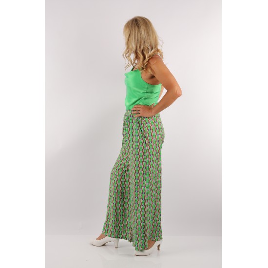 Green Plazzo Boho style Pants