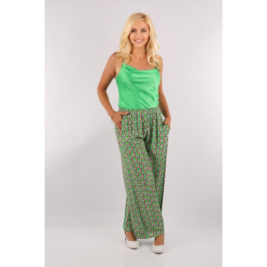 Green Plazzo Boho style Pants