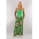 Palazzo Floral Green Line Boho Style Pants