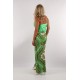 Palazzo Floral Green Line Boho Style Pants