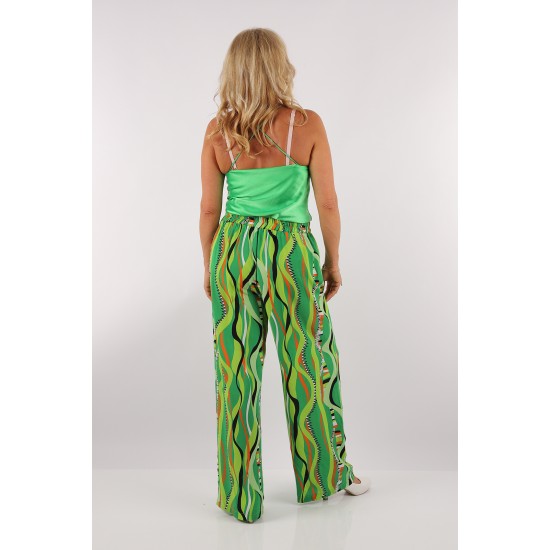 Palazzo Green Line Pants