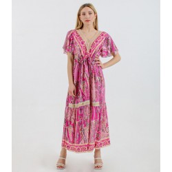 Women Pink Long Dress