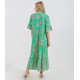 Green Abstract Print Jumpsuits for Women