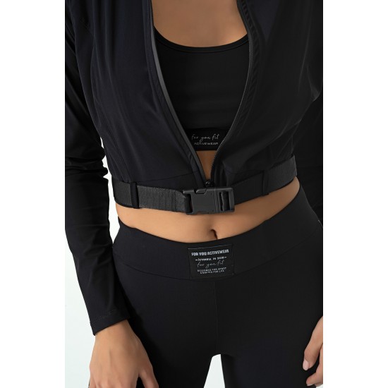 For You Fit 3-Piece Black Activewear Set