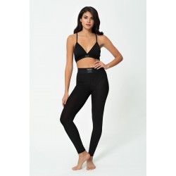 For You Fit 2 Rib Knitting Black Activewear Set