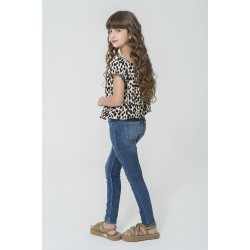 For You Kids Leopard Patterned Blouse