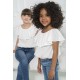 For You Kids Organic Collar Elastic White Blouse