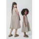 For You Kids Organic Hem Ruched Stone Dress