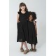 For You Kids Organic Robe Layered Black Dress