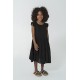 For You Kids Organic Robe Layered Black Dress