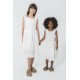 For You Kids Organic Lace Hem White Dress