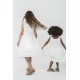 For You Kids Organic Lace Hem White Dress