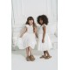 For You Kids Organic Robe Layered White Dress