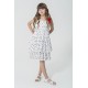 For You Kids Colorful Polka Dot Bow Strap Dress