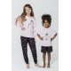 For You Kids 4-Star Cat Pattern Pajamas Set