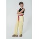 For You Kids Organic Belt Pocketed Yellow Pants