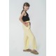 For You Kids Organic Belt Pocketed Yellow Pants