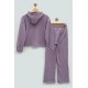 For You Kids Girl Lilac Knitwear Sweatshirt Set