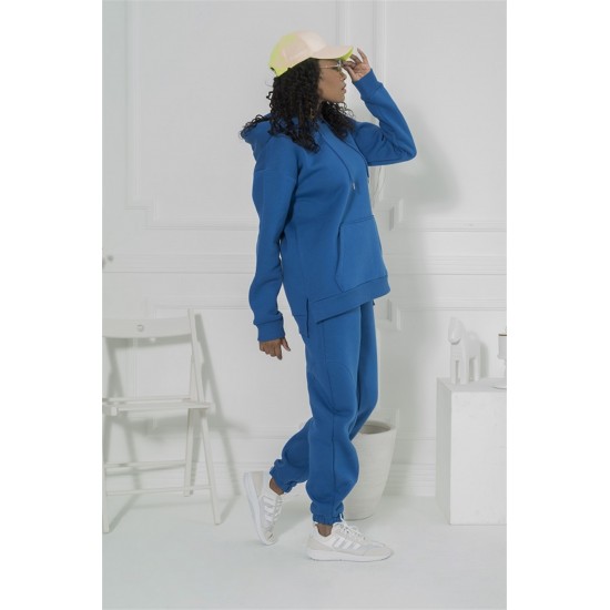 For You Moda Women's Hooded Epaulette Tracksuit Set