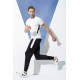 For You Man 2 Side Stripe T-shirt White Jogger Set