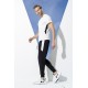 For You Man 2 Side Stripe T-shirt White Jogger Set