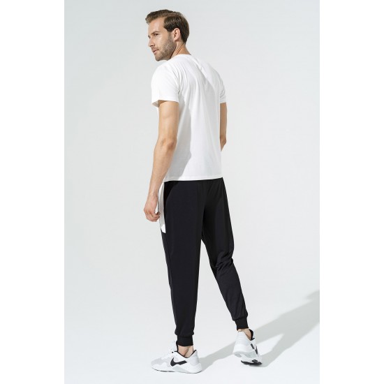 For You Man 2 Side Stripe T-shirt White Jogger Set