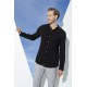 For You Man Organic Straight Collar Long Sleeve Black Shirt