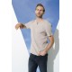 For You Man Organic Single Button Short Sleeve Stone Shirt