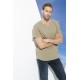 For You Man Organic 3 Button Short Sleeve Khaki Shirt