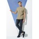 For You Man Organic 3 Button Short Sleeve Khaki Shirt