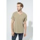 For You Man Organic 3 Button Short Sleeve Khaki Shirt