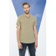 For You Man Organic Crew Neck Full Pat Short Sleeve Khaki Shirt