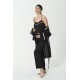 For You Mama 5-Piece Organic Black Pajama Set with Robe