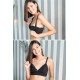 For You Mama 2-Pack Top Lace Detailed Nursing Bra Black&Skin