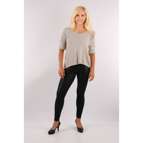 WOMAN Crew Neck Basic Oversize Gray – Intimates