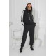 For You Moda Women's Hooded White Striped Tracksuit Set