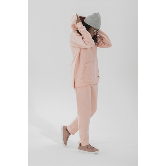 For You Moda Women's Hooded Kangaroo Pocket Tracksuit Set