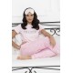 For You Sleepwear 3-Piece Z Printed Pink Cotton Pajamas Set