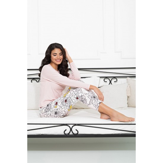 For You Loungewear 2-pack Floral Pattern Pink Set