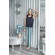 For You Sleepwear 5 Pcs Striped Viscose Navy Blue Singlet Pajamas Set