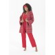 For You Moda Women's 7 Piece Plaid Cotton Dressing Gown Pajamas Set