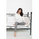 For You Loungewear 2-pack V-Neck Top Crowbar Leggings Bottom Top Set