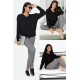 For You Loungewear 2-pack V-Neck Top Crowbar Leggings Bottom Top Set